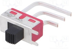 Фото 1/3 1101M2S3AV2QE2, Switch Slide ON None ON SPDT Side Slide 6A 250VAC 28VDC PC Pins Bracket Mount/Through Hole Bulk