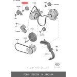 Ролик натяжной приводного ремня 1 731 729 FORD 1731729