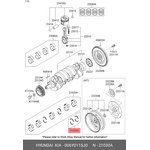 006Y011SJ0, Комплект подшипников скольжения коленвала (2шт) [ORG]