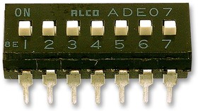 ADE0704, DIP Switches / SIP Switches 7 POSITION EXT ACT