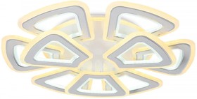 Ambrella Светильник потолочный светодиодный с пультом FA8892/6+3 WH/CH белый/хром 210W 3000K/4200K/6400K 650*640*130 (ПДУ РАДИО 2.4G)