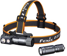 HM71RE02R, Набор: Налобный фонарь Fenix HM71R + карманный фонарь Fenix E02R (Bonus Kit)