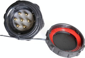 Circular Connector, 7 Contacts, Panel Mount, Plug, Male, IP67