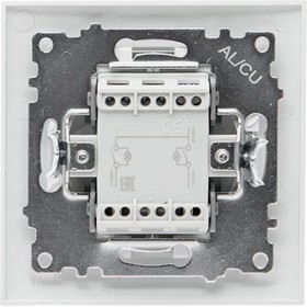 Фото 1/7 Валенсия выключатель 2-кл. 10А белый с индикатором PROxima EWV10-123-10