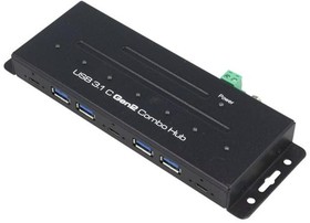 Фото 1/2 UA0319, Hub USB; industrial,USB 3.1; mounted on desktop,PnP; 10Gbps