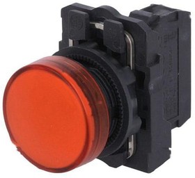 Фото 1/5 XB5AVM4, Индикатор светодиодный, красного цвета, рабочее напряжение 230...240 VAC