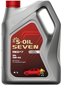 S-OIL Масло моторное SEVEN RED #7 SN 5W-40 4л