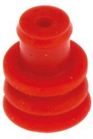 Фото 1/6 282081-1, Connector Accessories Cavity Straight Silicone Red Automotive Bag/Box