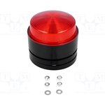 X80-01-02, X 80 Series Red Flashing Beacon, 24 V, Surface Mount, Xenon Bulb, IP67