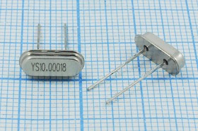 Кварц 10МГц в сверхнизком корпусе SC49S с возможностью лёгкой трансформации в SMD вариант, нагрузка 18пФ; 10000 \SC49S2\18\ 10\ 15/-20~70C\S
