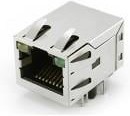 JD1-0001NL, Modular Connectors / Ethernet Connectors 1X1 TAB UP W/LED'S ETHERNET (NON PoE)