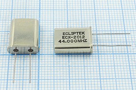 Кварцевый резонатор 44000 кГц, корпус HC49U, S, марка EU[HC49U], 3 гармоника, (ECLIPTEK)