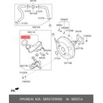 58531D9000, Крышка HYUNDAI Creta (16-) KIA Rio (17-) бачка тормозной жидкости OE