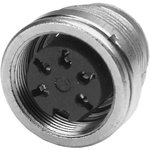 T 3363 009, Circular DIN Connectors 5 Pin female; Front Pnl Mnt
