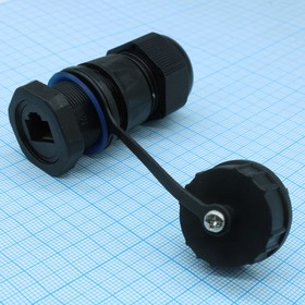 Фото 1/2 RJ45M20Z1-6AG, Разъём герметичный RJ45 8P8C UTP, IP68