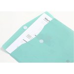 Папка-конверт на липучке горизонтальная A4 Morandi зеленый 10 шт в упаковке A1772 GN