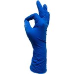 Одноразовые латексные неопудренные перчатки синие, р. L, 50 шт., 25 пар 1550458