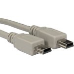 USB 2.0 Cable, Male Mini USB A to Male Mini USB A Cable, 1m