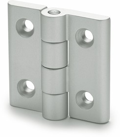 428655, Zinc Alloy Butt Hinge with a Fixed Pin, Screw Fixing, 60mm x 60mm x 16.5mm