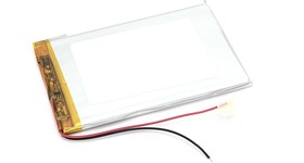 Фото 1/2 Аккумулятор универсальный 3.8x55x90 мм 3.8V 2300mAh Li-Pol (2 Pin)