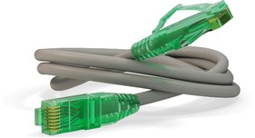 Патч-корд Hyperline U/UTP, Cat.6a 10G, LSZH, 0.5 м, серый PC-LPM-UTP-RJ45-RJ45- C6a-0.5M-LSZH-GY