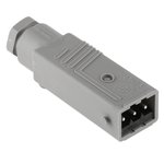 932143106 STAS 3 N grey, ST IP54 Grey Cable Mount 3P + E Industrial Power Plug ...