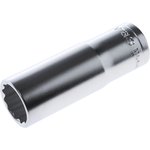 S.19LA, 1/2 in Drive 19mm Deep Socket, 12 point, 77 mm Overall Length
