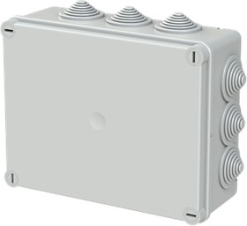 150926, Grey Thermoplastic Junction Box, IP55, 220 x 170 x 80mm