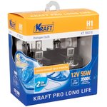 KT700210, Лампа галоген.H1 12v55w (P14,5s) Kraft Pro Long Life (2шт. блистер) (tool)