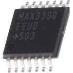 MAX3390EEUD+, Voltage Level Shifter Voltage Level Translator 4 BiCMOS, 14-Pin TSSOP