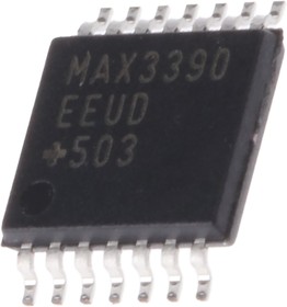 MAX3390EEUD+, Translation - Voltage Levels 15kV ESD-Protected, 1 A, 16Mbps, Dual/Quad Low-Voltage Level Translators in UCSP