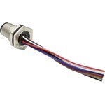 MSAS-17PMMC-SF8B20, Male 17 way M12 to Unterminated Sensor Actuator Cable, 200mm