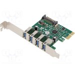 DS-30221-1, Компьютерная плата PCI-Express, USB 3.0, PnP и Hot Swap, 0-70°C