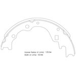 SA044, SA044SNS_колодки барабанные!\ KIA Besta, Mazda E2000/E2200 2.2D 83-03