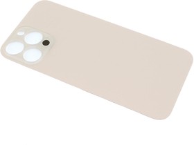 Фото 1/2 Задняя крышка (стекло) для Apple iPhone 13 Pro Max золотая