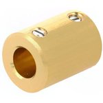 720.64, Adapter; brass; Oshaft: 6mm; copper; Shaft: smooth; Hole diam: 4mm