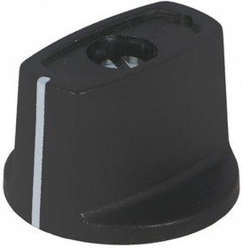 Фото 1/2 Toggle knob, 4 mm, plastic, black, Ø 23 mm, H 16 mm, A2423040