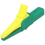 66.9755-20, Safety Crocodile Clip Green / Yellow 32A 1kV