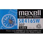 Батарейка, напряжение 1.5 В, 4.8x1.65, SW, SR416SW/337, MAXELL