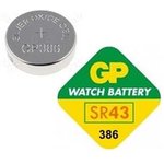 Батарейка, напряжение 1.5 В, 11.6x4.2, SW, SR43W/G12/386, renata