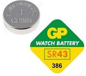 Батарейка, напряжение 1.5 В, 11.6x4.2, SW, SR43W/G12/386, renata
