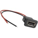 USB-2Pin, Разъём , длина кабеля 100 мм, 2 контакта, 5 А, 5 В ...