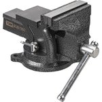 SQ1026-0131, Тиски слесарные, поворотные, c наковальней, 100 мм, "Рубин" ...