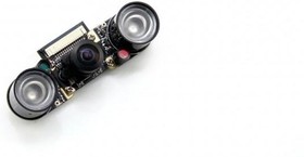 Фото 1/5 RPi Camera (H), Камера для Raspberry Pi,регулируемый фокус, объектив"рыбий глаз",160гр, ИК-подсветка