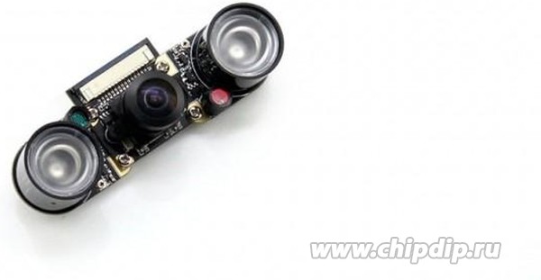 RPi Camera (H), Камера для Raspberry Pi, 5Mpx, регулируемый фокус, угол обзора 160 градусов, ИК-подсветка