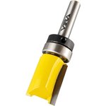 Фреза кромочная прямая обгонная с верхним подшипником 19 х 26 мм хвостовик 8 мм ...