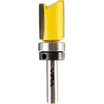 Фреза кромочная прямая обгонная с верхним подшипником 19 х 26 мм хвостовик 8 мм ...