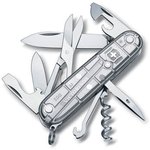 Складной нож Victorinox Huntsman, функций: 15, 91мм, серебристый полупрозрачный ...