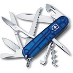 Складной нож Victorinox Huntsman, функций: 15, 91мм, синий полупрозрачный  ...