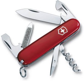 Фото 1/5 Складной нож Victorinox Sportsman, функций: 13, 84мм, красный , коробка картонная [0.3803]